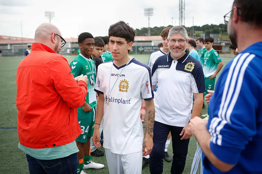 Lugo. Final da Copa Xuvenil de fútbol no Estadio da Cheda entre o San Roque e a SD Sarriana