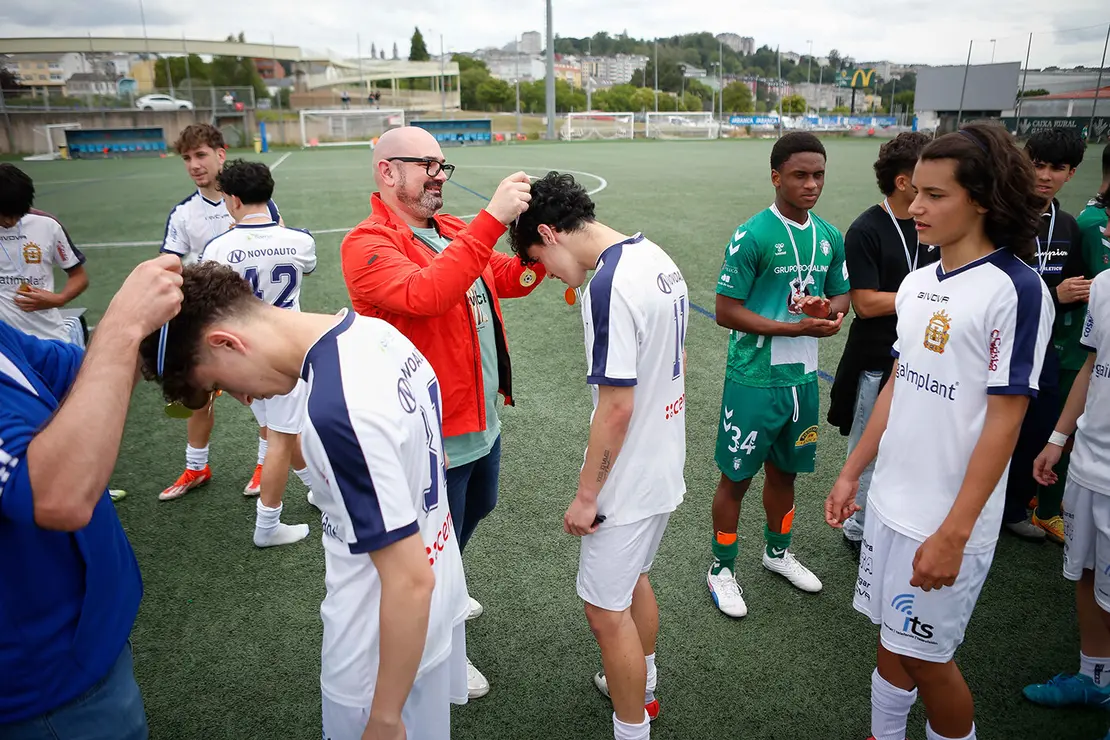 Lugo. Final da Copa Xuvenil de fútbol no Estadio da Cheda entre o San Roque e a SD Sarriana