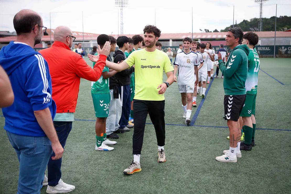 Lugo. Final da Copa Xuvenil de fútbol no Estadio da Cheda entre o San Roque e a SD Sarriana