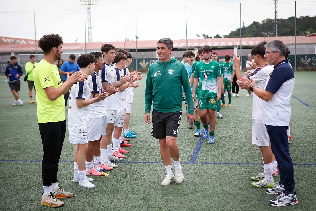 Lugo. Final da Copa Xuvenil de fútbol no Estadio da Cheda entre o San Roque e a SD Sarriana