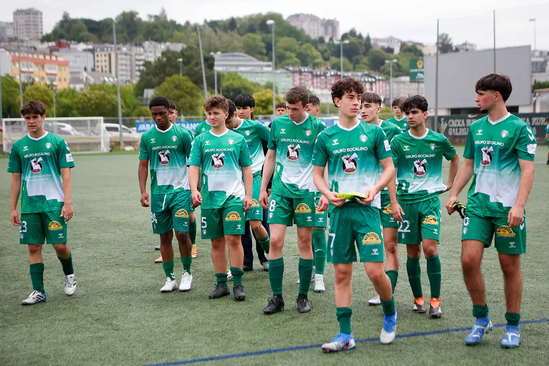 Lugo. Final da Copa Xuvenil de fútbol no Estadio da Cheda entre o San Roque e a SD Sarriana