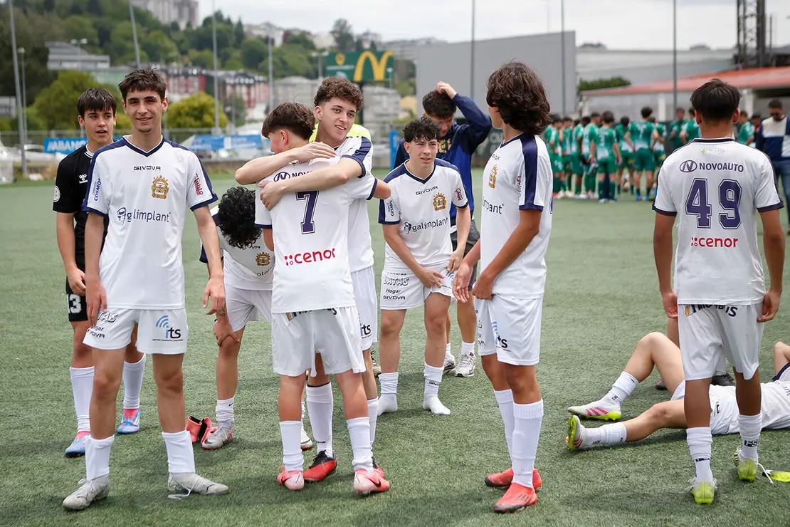 Lugo. Final da Copa Xuvenil de fútbol no Estadio da Cheda entre o San Roque e a SD Sarriana
