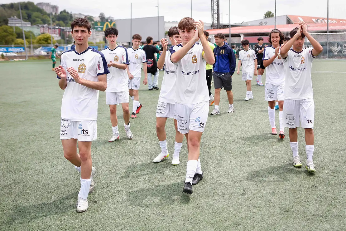Lugo. Final da Copa Xuvenil de fútbol no Estadio da Cheda entre o San Roque e a SD Sarriana