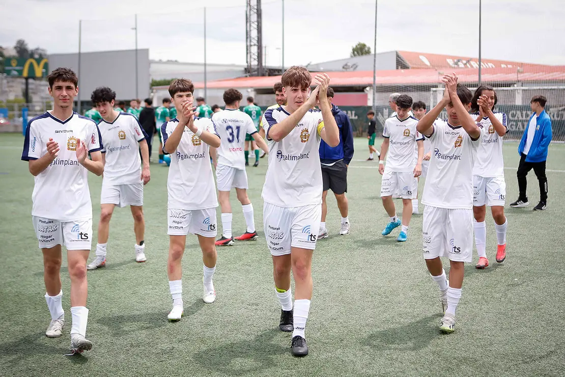 Lugo. Final da Copa Xuvenil de fútbol no Estadio da Cheda entre o San Roque e a SD Sarriana