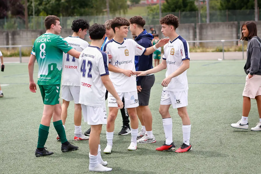 Lugo. Final da Copa Xuvenil de fútbol no Estadio da Cheda entre o San Roque e a SD Sarriana