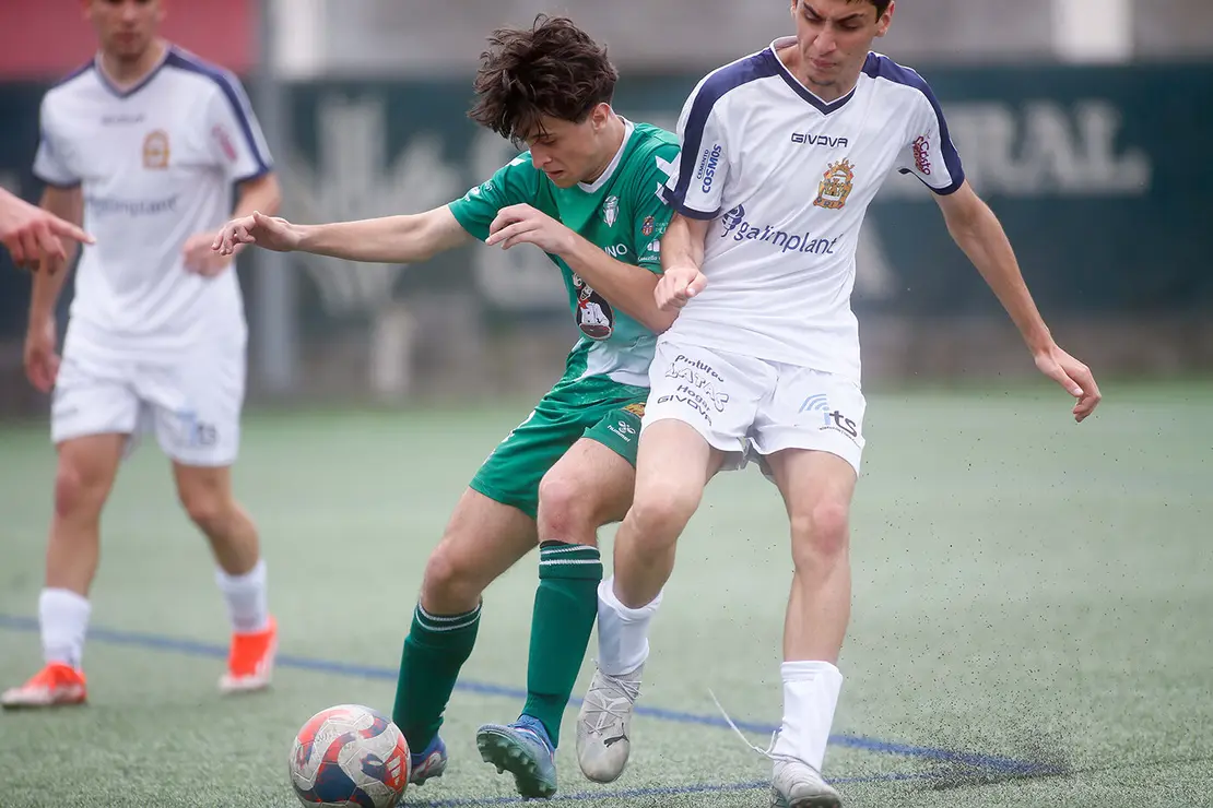 Lugo. Final da Copa Xuvenil de fútbol no Estadio da Cheda entre o San Roque e a SD Sarriana