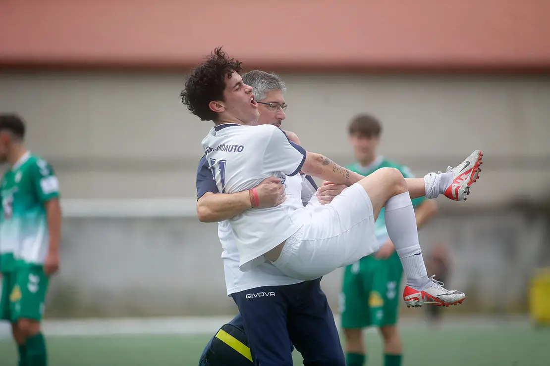 Lugo. Final da Copa Xuvenil de fútbol no Estadio da Cheda entre o San Roque e a SD Sarriana