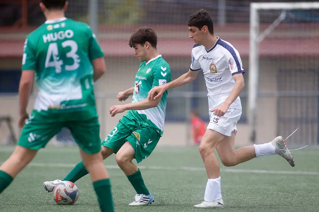 Lugo. Final da Copa Xuvenil de fútbol no Estadio da Cheda entre o San Roque e a SD Sarriana