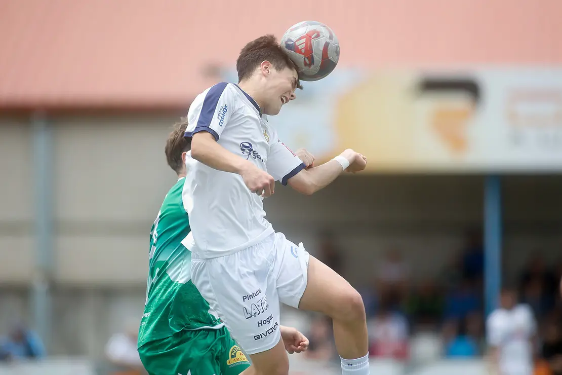 Lugo. Final da Copa Xuvenil de fútbol no Estadio da Cheda entre o San Roque e a SD Sarriana