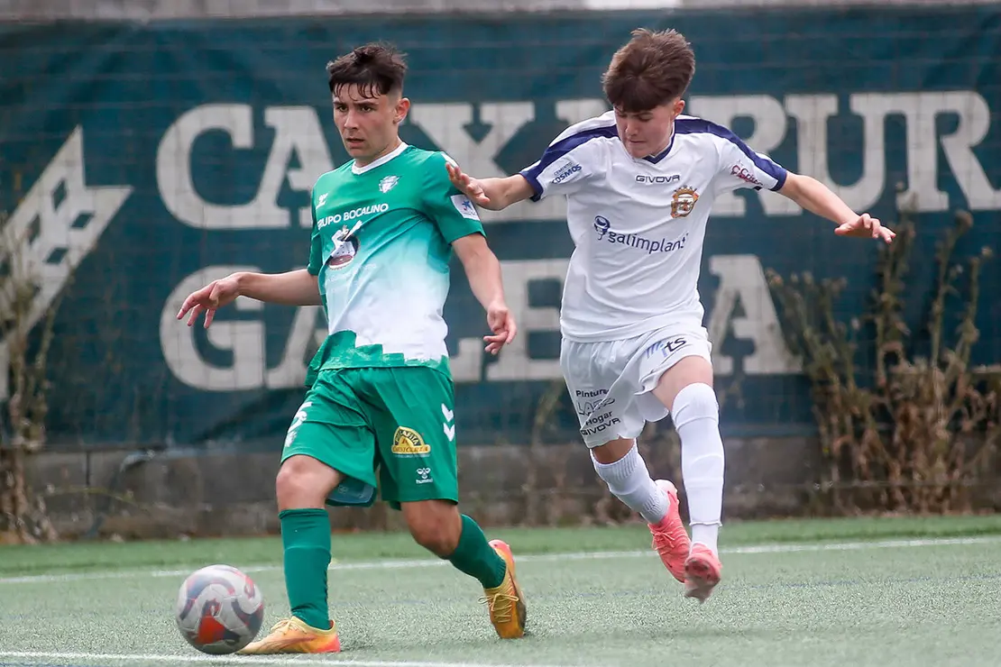 Lugo. Final da Copa Xuvenil de fútbol no Estadio da Cheda entre o San Roque e a SD Sarriana