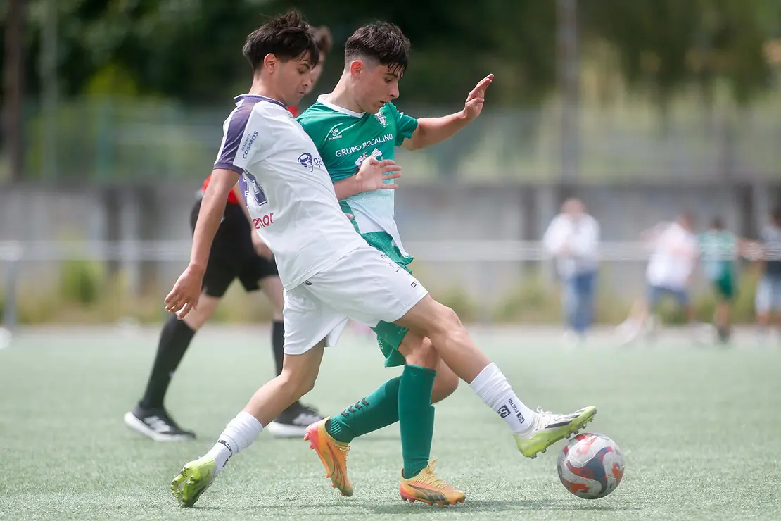 Lugo. Final da Copa Xuvenil de fútbol no Estadio da Cheda entre o San Roque e a SD Sarriana