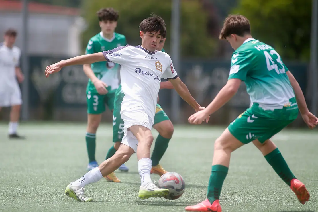 Lugo. Final da Copa Xuvenil de fútbol no Estadio da Cheda entre o San Roque e a SD Sarriana
