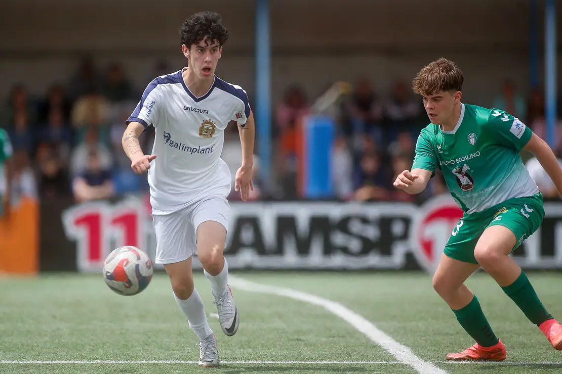 Lugo. Final da Copa Xuvenil de fútbol no Estadio da Cheda entre o San Roque e a SD Sarriana