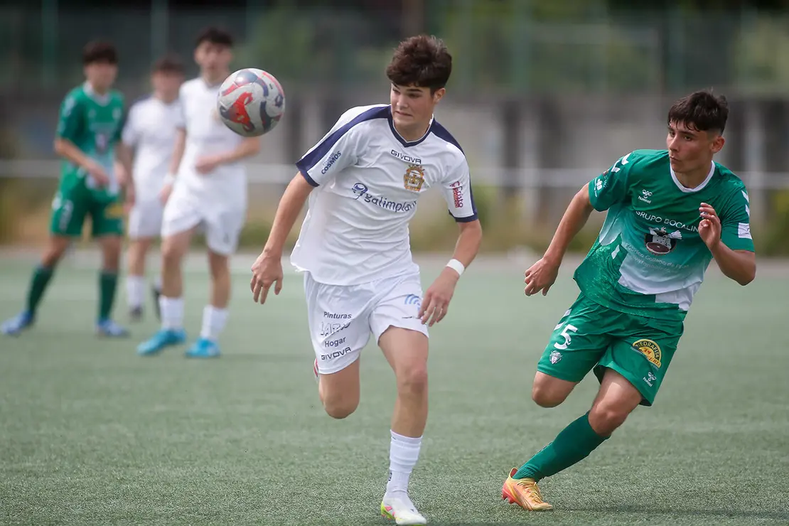 Lugo. Final da Copa Xuvenil de fútbol no Estadio da Cheda entre o San Roque e a SD Sarriana