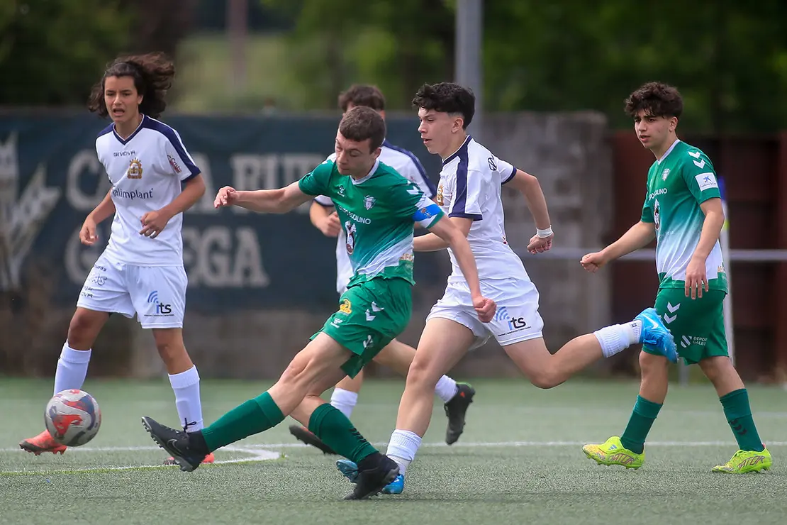Lugo. Final da Copa Xuvenil de fútbol no Estadio da Cheda entre o San Roque e a SD Sarriana