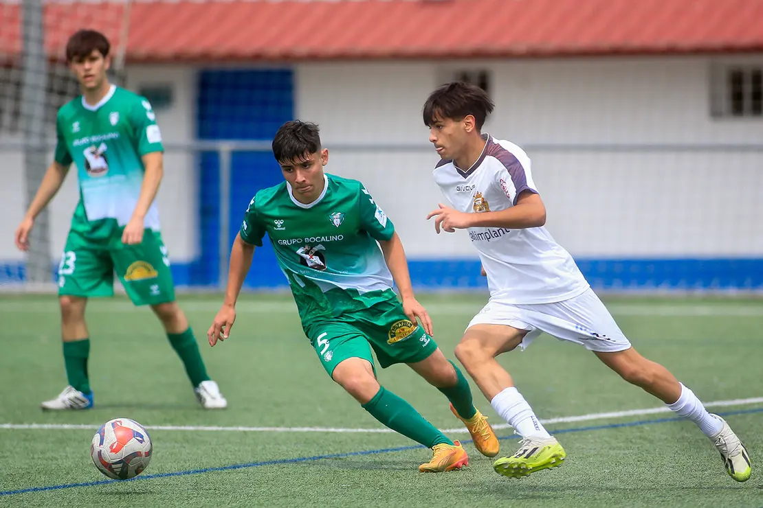 Lugo. Final da Copa Xuvenil de fútbol no Estadio da Cheda entre o San Roque e a SD Sarriana