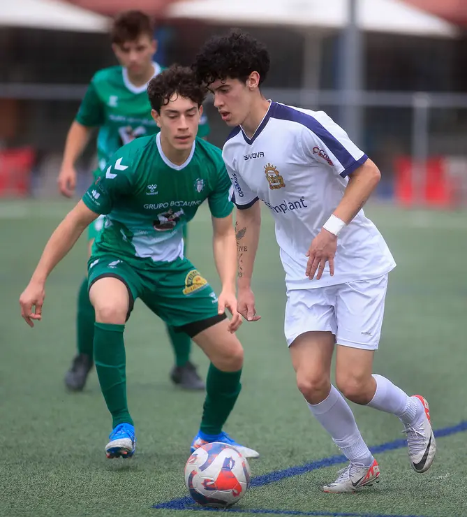 Lugo. Final da Copa Xuvenil de fútbol no Estadio da Cheda entre o San Roque e a SD Sarriana