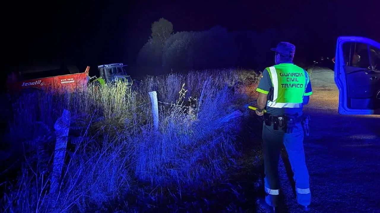 Lugar en el que el vecino de Monforte perdió la vida en un accidente de tractor. EP