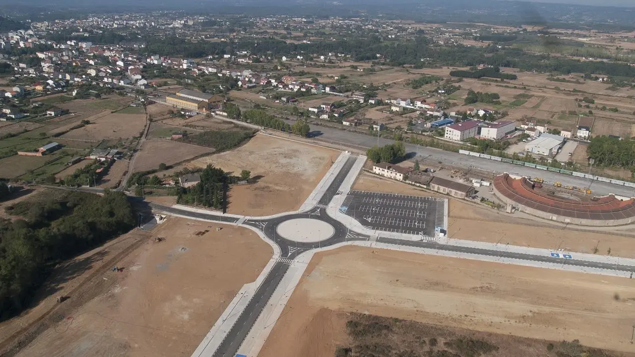 Vista aérea del puerto seco de Monforte sin una sola empresa instalada