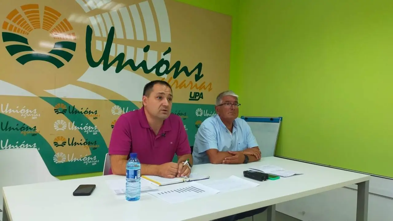 Portavoces de Unións Agrarias en Lugo. ARCHIVO