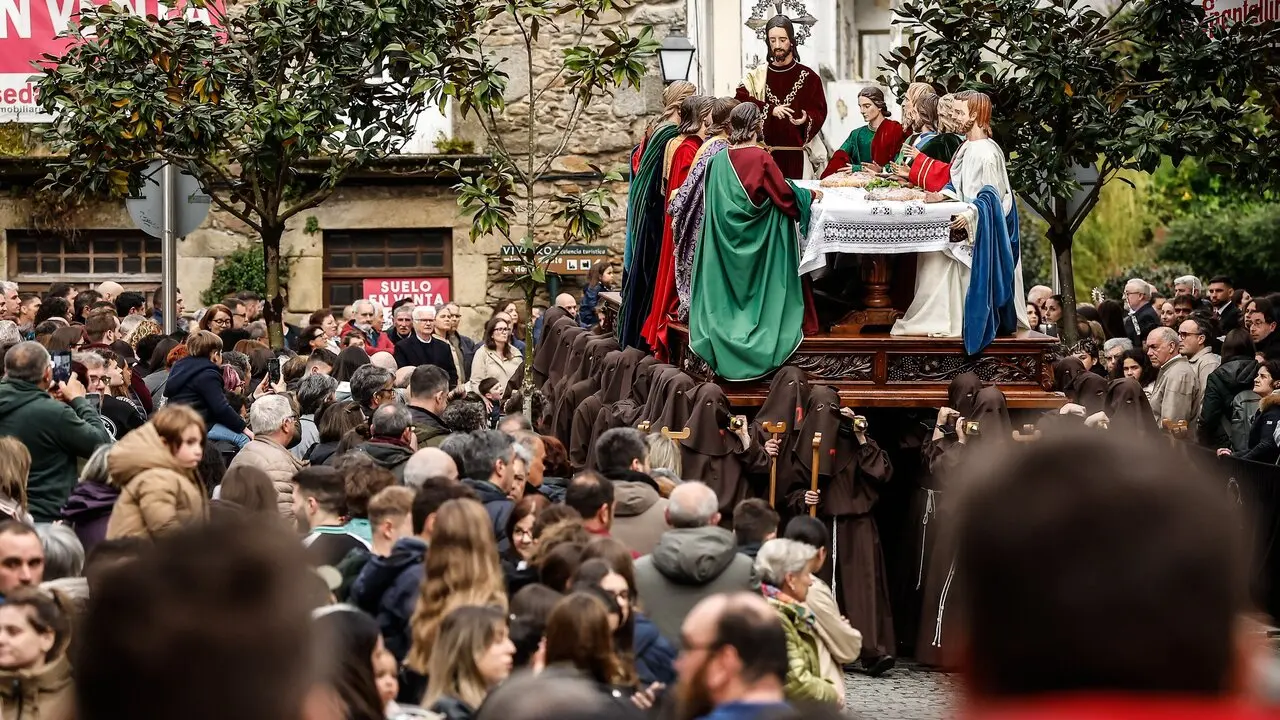 Semana Santa de 2025 en Viveiro. Procesión de Jueves Santo