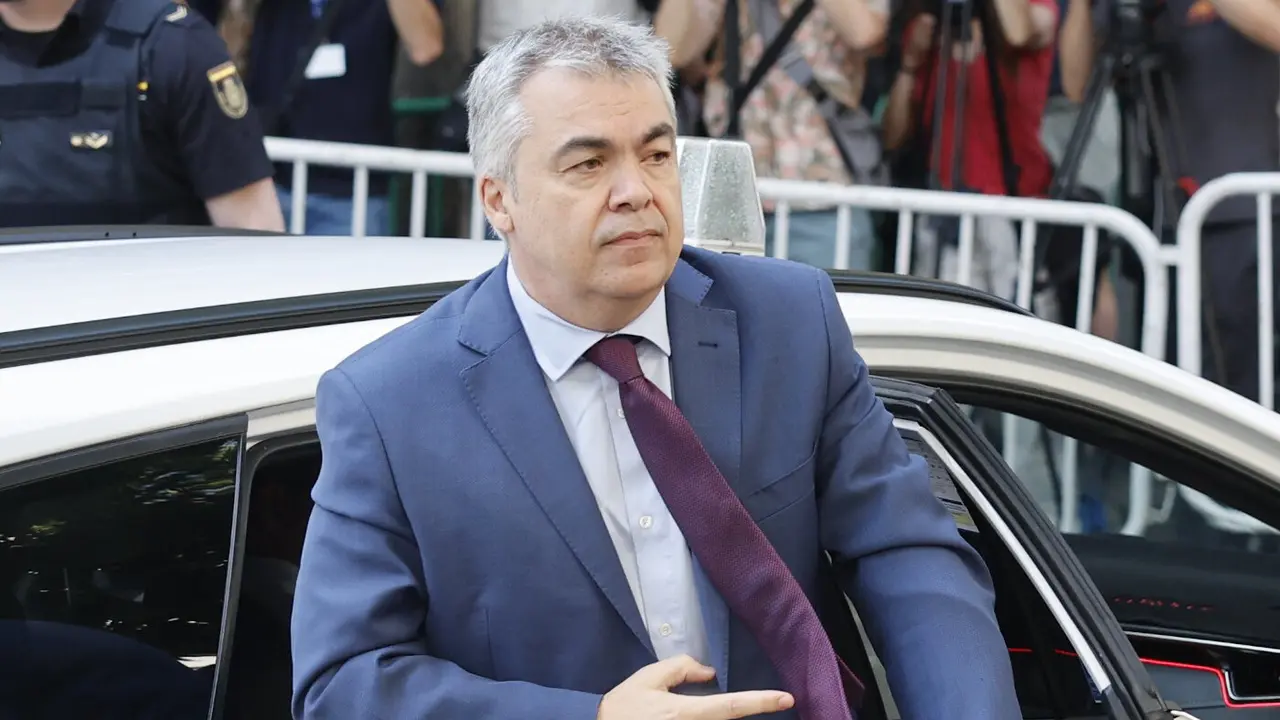 Santos Cerdán, a su llegada el lunes al Tribunal Supremo. EFE