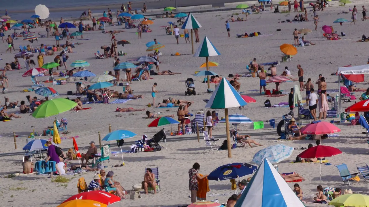 Playa de A Rapadoira, en Foz. ÁLVEZ