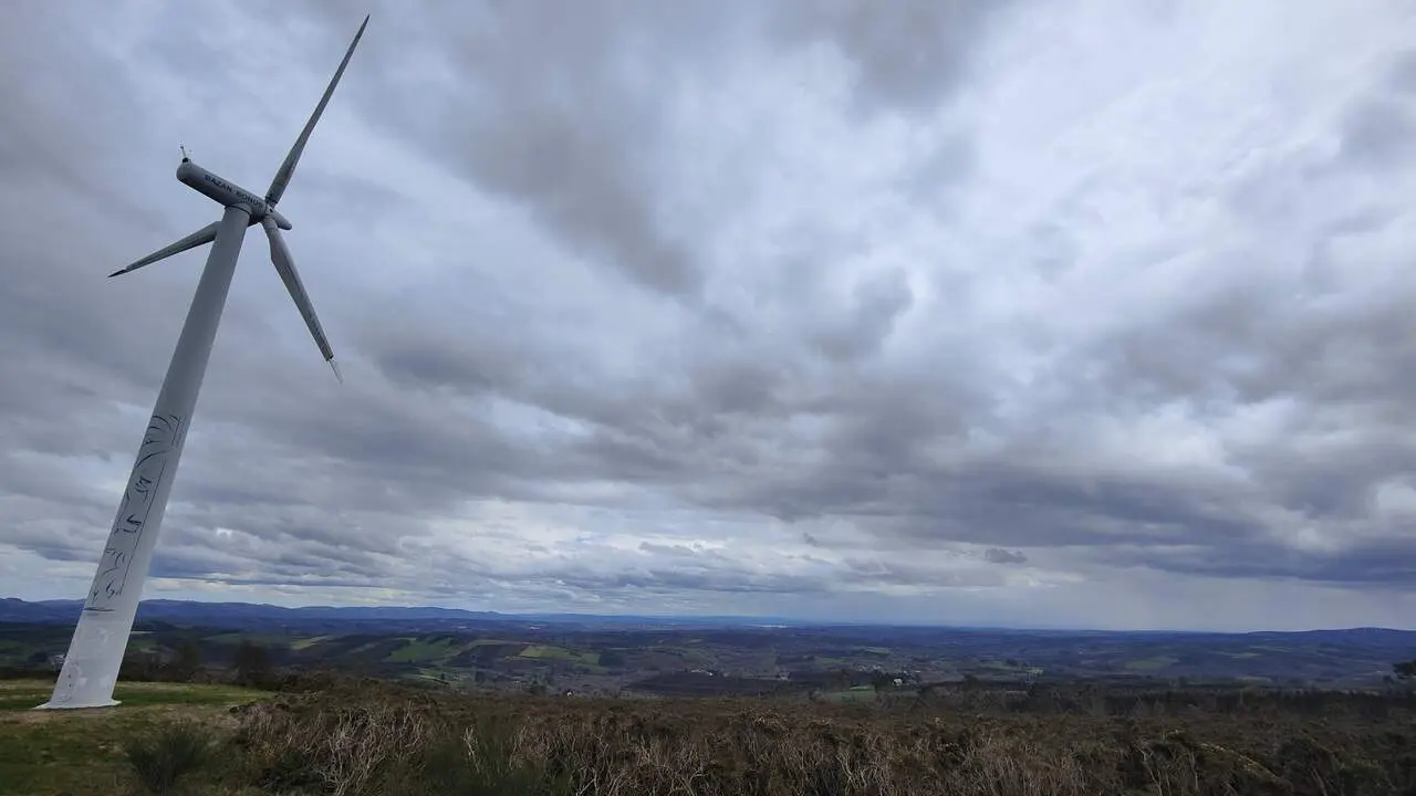 Aerogenerador de un parque eólico. AEP
