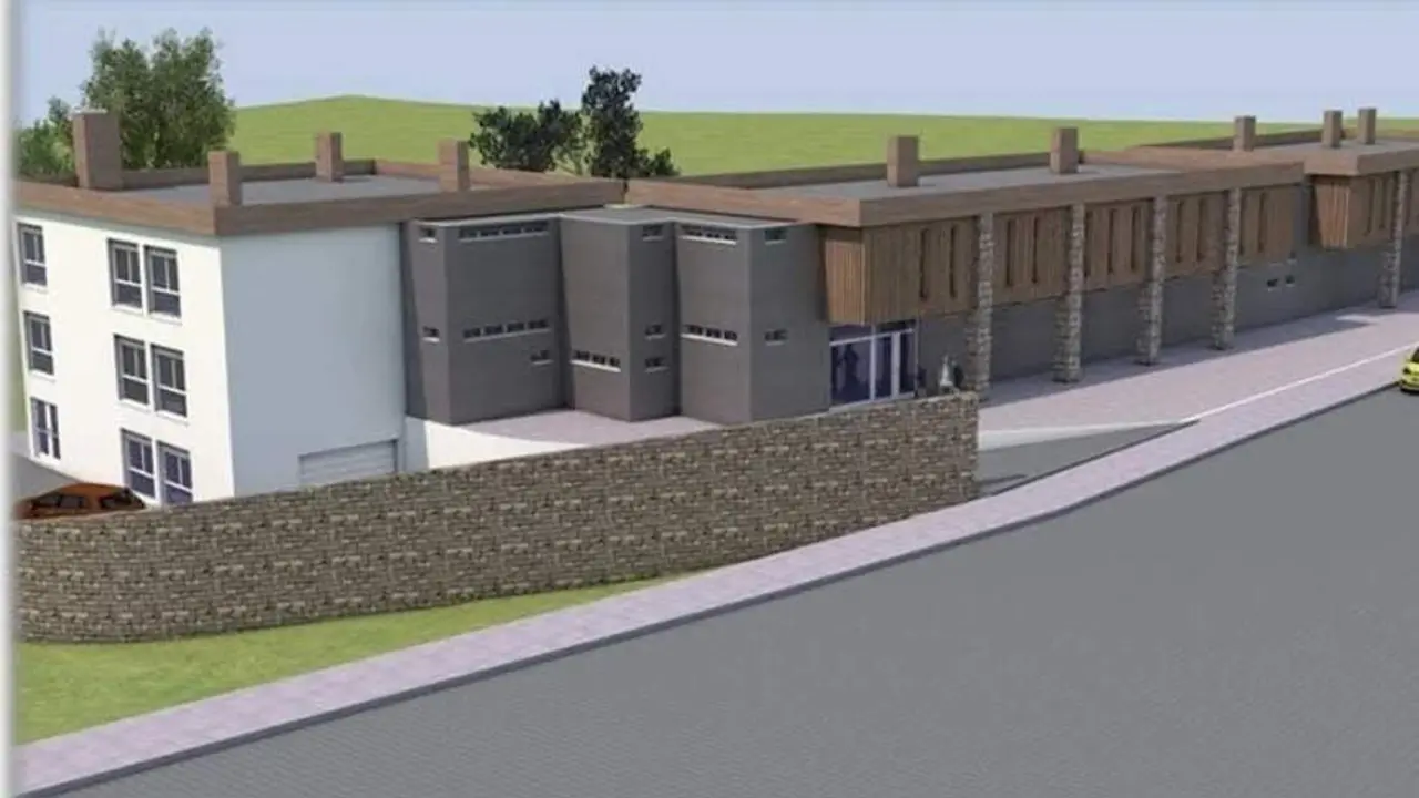 Representación infográfica de la residencia de Riotorto.