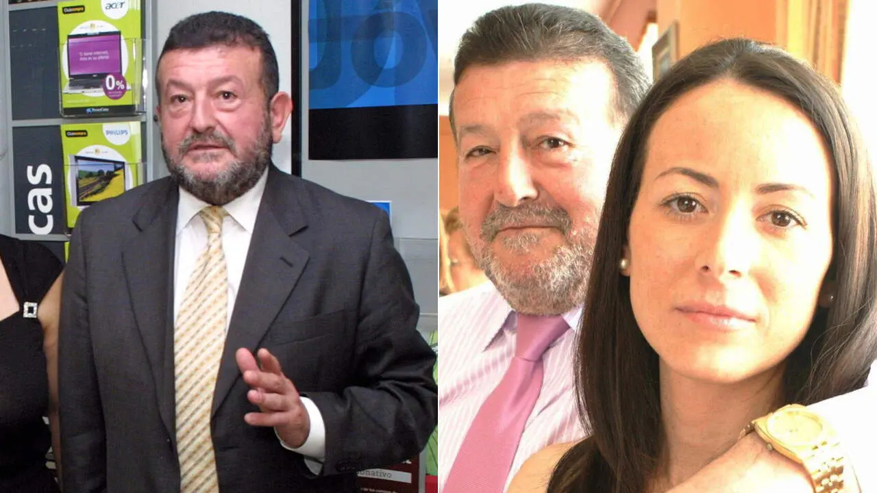 Nilo García López, en una imagen de 2006 (izquierda) y junto a su hija Vicky García Gómez. AEP