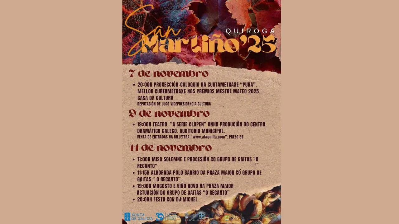 Cartel del San Martiño Quiroga 2025