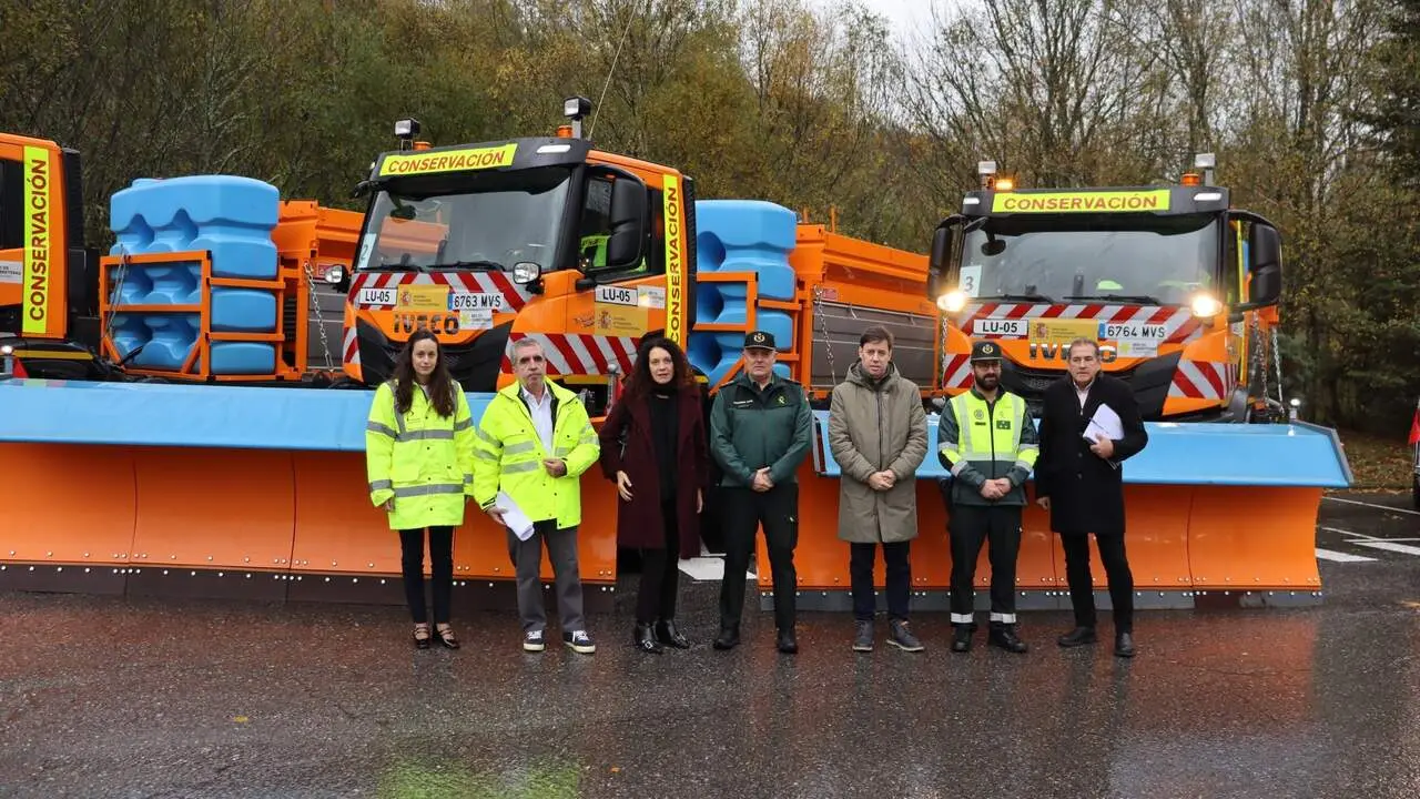 Presentación del dispositivo viario de invierno del Gobierno en la provincia. EP