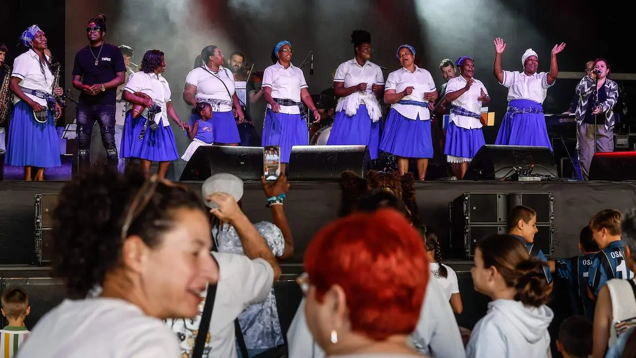 Actuación de Batuko Tabanka. JOSÉ Mª ÁLVEZ