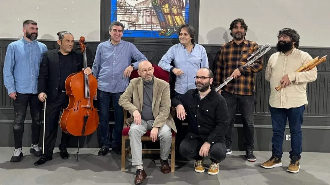 El grupo Obradoiro de Canto Coral del conservatorio de Viveiro.