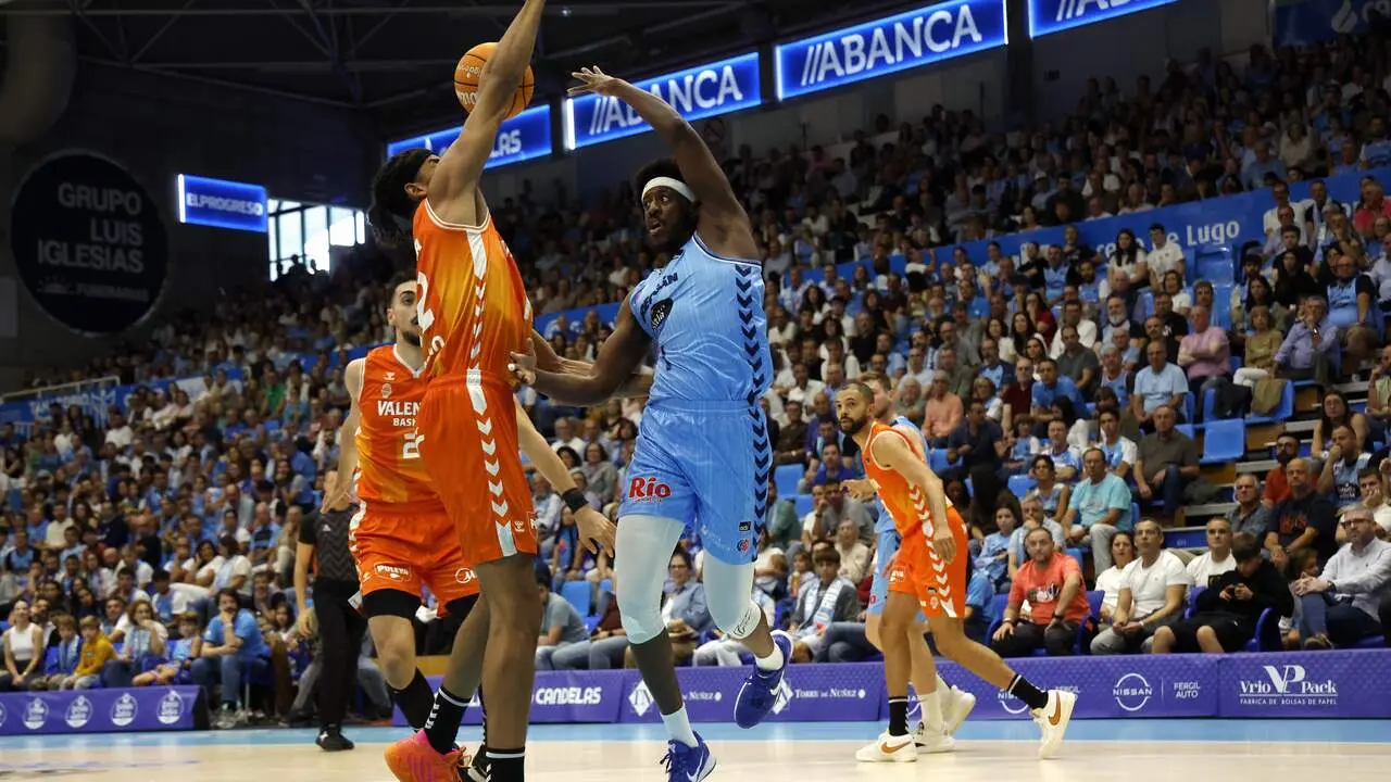 ook, durante el Breogán-Valencia de esta temporada. XESÚS PONTE