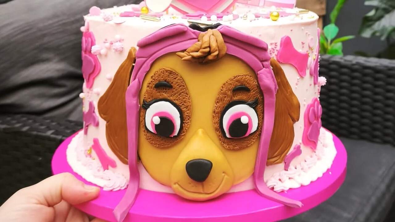 Una de las tartas elaboradas por Paula, de la Patrulla Canina. EP